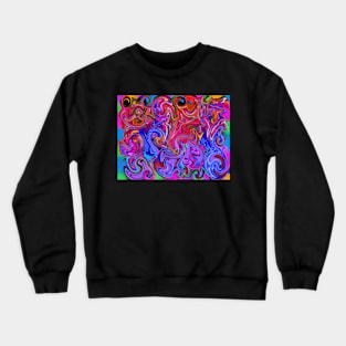 Neon abstract Crewneck Sweatshirt